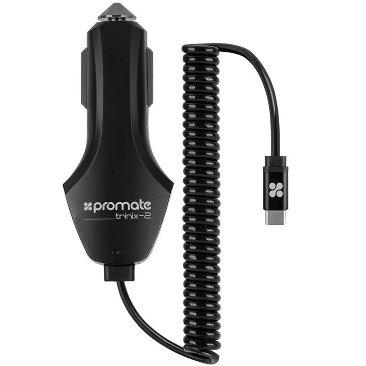 شارژر فندکی پرومیت مدل Trinix-2 Promate Trinix-2 Car Charger